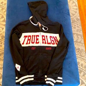 Men’s True Religion Zip Hoodie Small